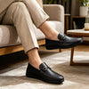 Men's Luxury Lightweight PU Faux Leather Loafers, Casual Woven Style Slip-On Flat Shoes With Convenient Elastic Band, Suitable For Spring/Autumn Daily Wear, Weddings, Banquets, Office, Business And Other Formal Occasions